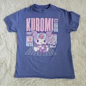 Sanrio Kuromi Purple Gaming Kawaii Graphic Tee Medium